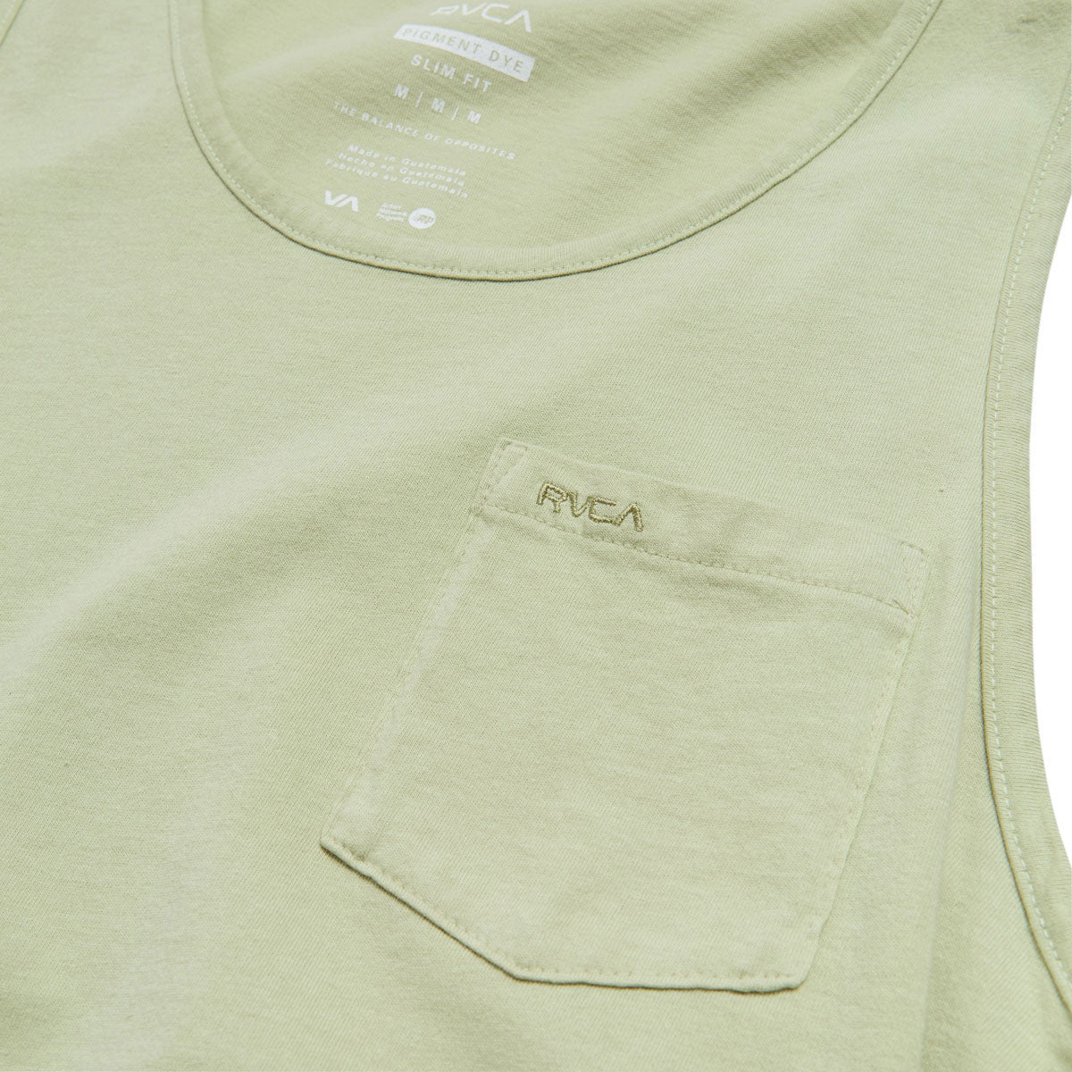 RVCA Ptc Pigment Tank Top - Light Olive