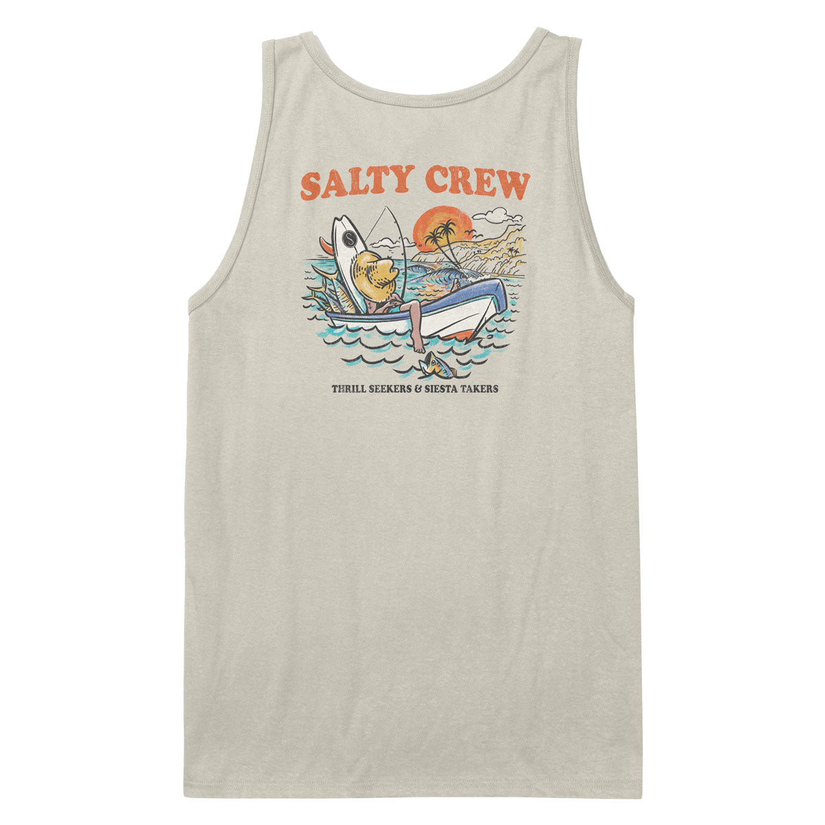 Salty Crew Down Time Tank Top - Bone