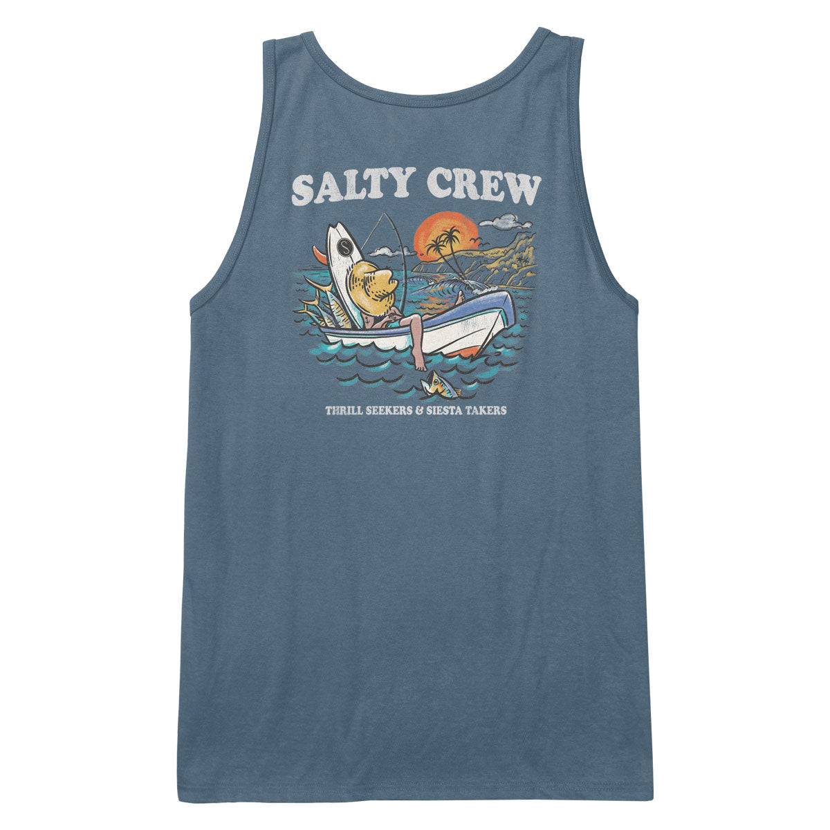 Salty Crew Down Time Tank Top - Slate