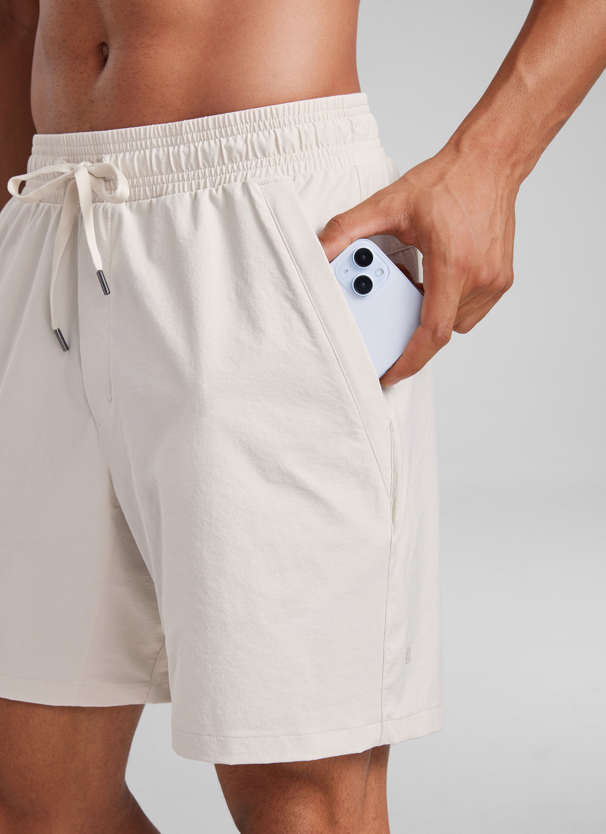 Lightweight Water Resistant Shorts 7" with Zip Pockets