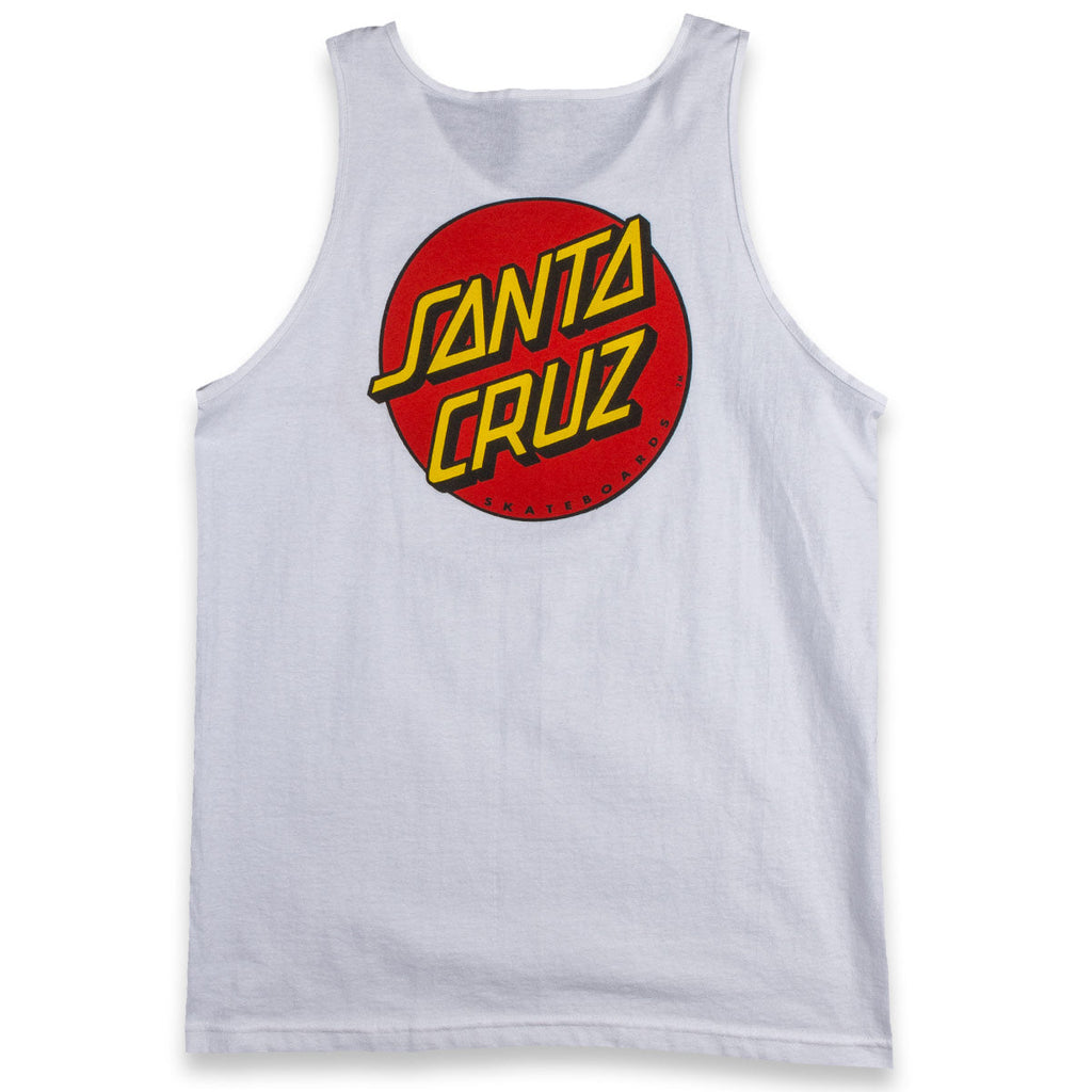Santa Cruz Classic Dot Tank Top - White